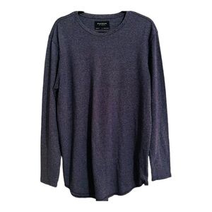 PacSun Gray Long Sleeve Textured Thermal Shirt Size L